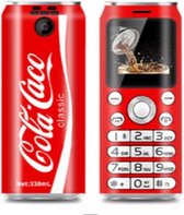 Mini Gsm - Mini Telefoon - Coca Cola  Kleine Gsm -  Kleine Telefoon - Coca Cola Mini Gsm - Met Dual Sim - Buletooth & Camera 2 simkaarten in een telefoon !