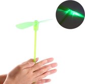 Afschiet Propeller Helikopter met LED Licht | Lightning Flying Stick | Geel