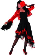 Danser Die Van Het Vrouwen De Traditionele Spaanse Flamenco In Een Rode Kleding Dansen 51118469