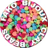 Fako Bijoux® - Perles Argile Hartjes - Perles Figurines - Perles Argile - 9mm - 100 Pièces
