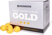 Heemskerk Gold Tafeltennisballen per 100 stuks - Oranje - 3 ster