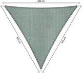 Shadow Comfort® Gelijkzijdige driehoek schaduwdoek - UV Bestendig - Zonnedoek - 400 x 400 x 400 CM - Country Blue