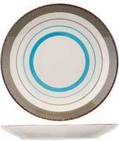 Larissa Blauw Dessertbord - Ontbijtbord - Ø 19,5cm