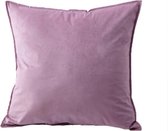 Set van 2 Fluwelen Kussenslopen – 40 x 40 cm – Lichtpaars