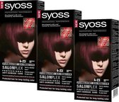 Syoss Haarverf 4-23 Marsala Red - Voordeelverpakking 3 Stuks - Long Lasting Red