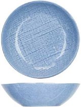 Cosy en Trendy Sajet Blue - Schaaltje - Blauw - D12xh2,5cm - Keramiek - (set van 6) en Yourkitchen E-kookboek