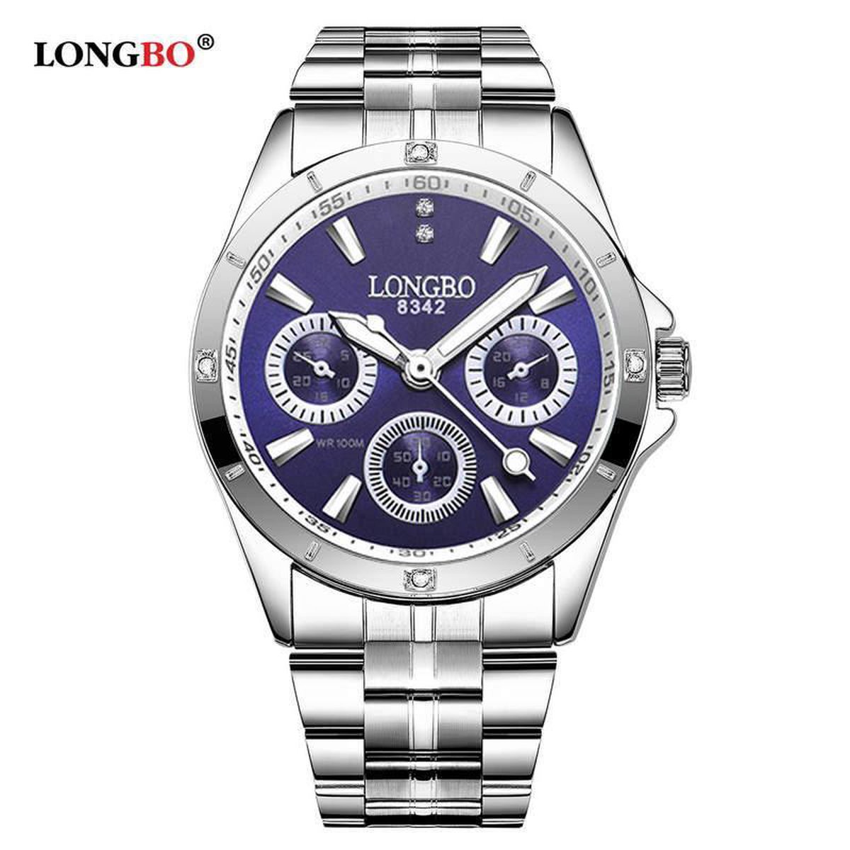 Longbo - Unisex Horloge - Donkerblauw - Ø 39mm