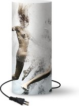 Lamp Smaakvol Naakt (Naturisme) - Naakte jonge vrouwen onder water lamp - 33 cm hoog - Ø14 cm - Inclusief LED lamp