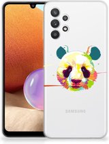 Back Case TPU Siliconen Hoesje Samsung Galaxy A32 4G | A32 5G Enterprise Editie Smartphone hoesje Panda Color