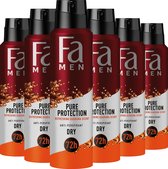 Fa Men Pure Guar - Deodorant Spray - Voordeelverpakking - 6 x 150 ml