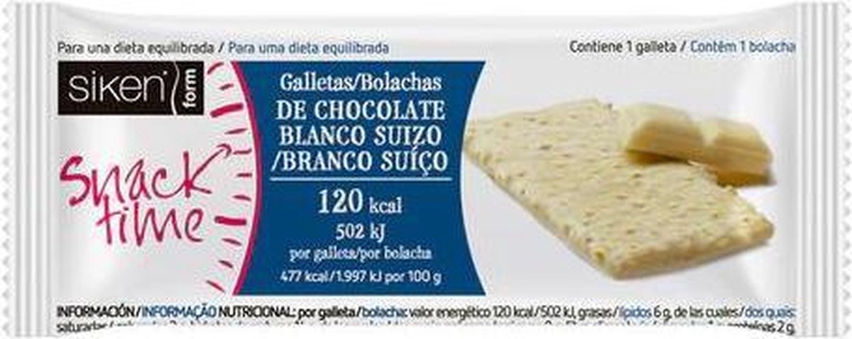 Siken Snack Galleta #chocolate Blanco 22 G