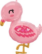 Amscan Folieballon Flamingo Baby Meisjes 63 X 81 Cm Roze