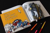 Travel with Pencils - Barcelona kleurboek en pennenzak voor jongens en meisjes - potlood tasje voor kinderen en volwassenen