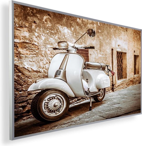 Infrarood Verwarmingspaneel 300W met fotomotief en Smart Thermostaat (5 jaar Garantie) - Vespa wit 160