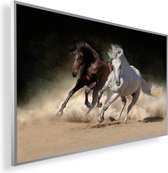 Infrarood Verwarmingspaneel 130W met fotomotief en Smart Thermostaat (5 jaar Garantie) - twee Andalusische Paarden 99