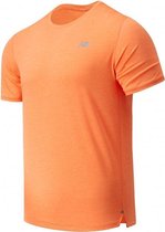 New Balance Impact Run Shirt Heren - sportshirts - oranje - maat S