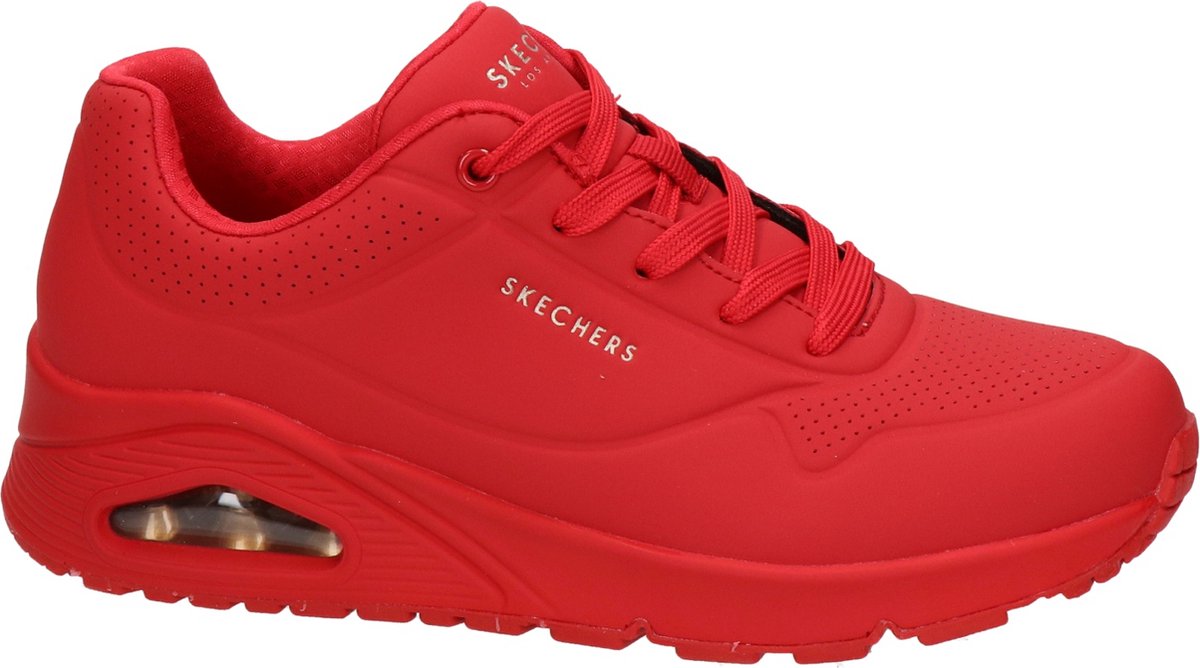Skechers Uno Dames Sneakers - Rood - Maat 36 | bol.com