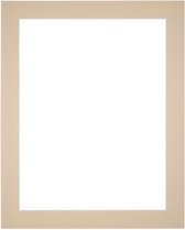 Your Decoration  Passe-Partout - Kadermaat 60x70 cm - Fotomaat 52x62 cm - Beige