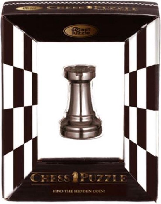 Afbeelding van het spel Cast Schaakpuzzel Chess Rook 6 Cm Staal Zwart