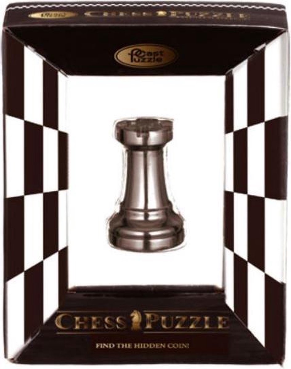 Cast Chess Puzzle - Rook - Black