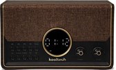 KoolTech House Retro radio - met AM/FM en Bluetooth - Bruin