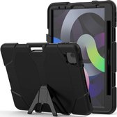 Hoes geschikt voor iPad Air 2022 / 2020 10.9 Inch - Robuuste Armor Case Hoes met Ingebouwde Screenprotector
