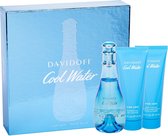 Davidoff - Cool Water Woman Great Gift Set Edt 100 Ml Body Lotion 75 Ml Cool Water And Cool Water Shower Gel 75 Ml