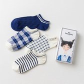 Giftbox Sneakersokken dames | Sneakersokken heren | Enkelsokken set Plaid