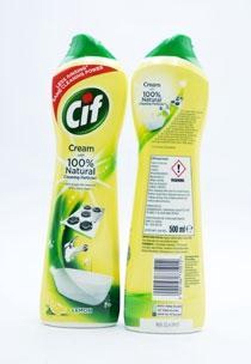 Abrasif Cif Crème Citroen - 8 x 500 ml - Pack économique