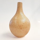 Vaas - Colmore - Vaas - handgemaakt glas - oranje - 20 x 33 cm hoog