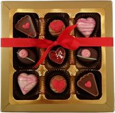 We Love Chocolate - Belgische Bonbons - geschenkdoos - 9 vaks - liefde