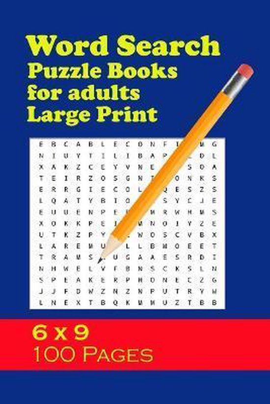 Word Search Puzzle Books For Adults Large Print X Pages K Wordsearchdesign Bol Com