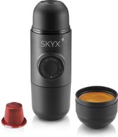 SKYX Mini Espresso Apparaat - Draagbaar Espresso Maker -  Koffiezetapparaat voor onderweg -  Minipresso - Geschikt voor Capsules