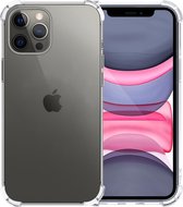 Hoesje Geschikt voor iPhone 11 Pro Max Hoesje Shockproof Case Siliconen - Hoes Geschikt voor iPhone 11 Pro Max Hoes Cover Siliconen - Transparant