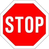 Stop sticker, B7 50 mm - 10 stuks per kaart