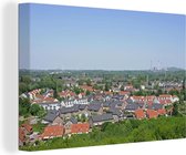 Canvas Schilderij Uitzicht over de Duitse stad Essen - 120x80 cm - Wanddecoratie