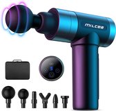 MILcea® Premium Massage Gun met 5 standen - Massage apparaten - Theragun - Professioneel massage apparaat - Massage Pistool - Touchscreen - inclusief 6 Opzetstukken & Reiskoffer