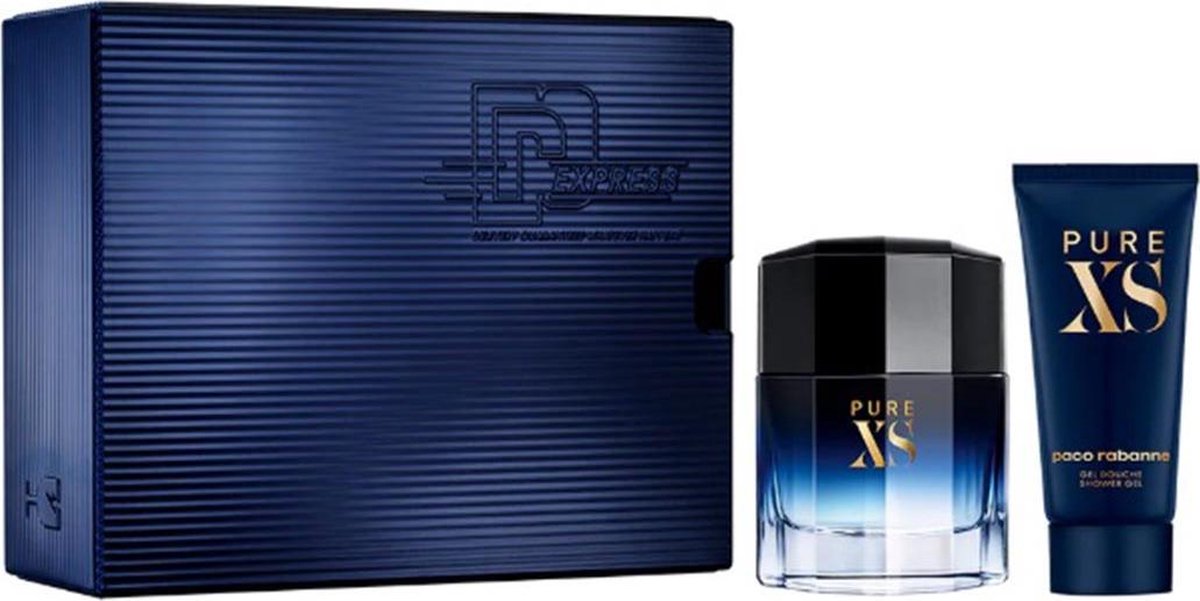 Paco Rabanne Pure XS Giftset - 100 ml eau de toilette spray + 100 ml showergel - cadeauset voor heren