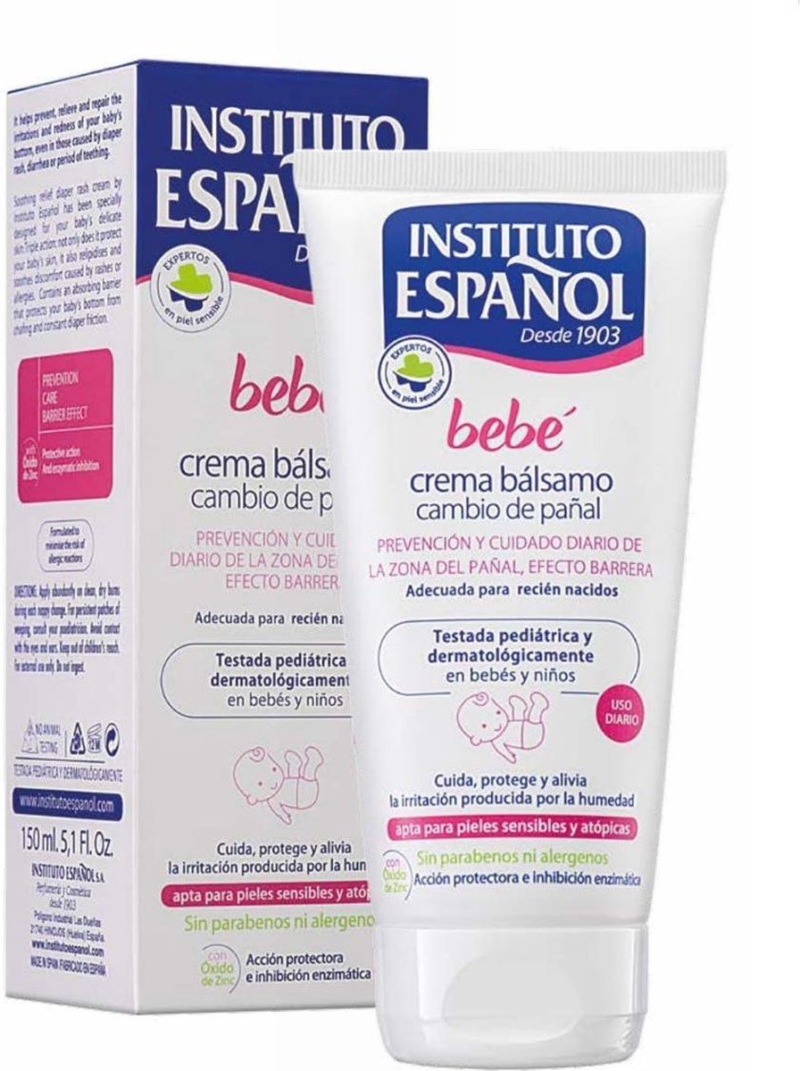 Crème voor Dagelijkse Zorg voor Verschoongebied Instituto Español (150 ml)