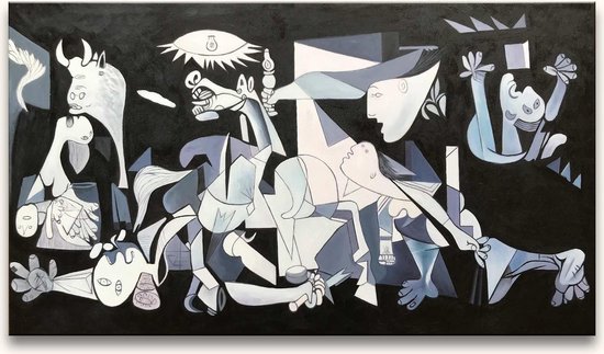 Handgeschilderd schilderij Olieverf op Canvas - Pablo Picasso – La Guernica