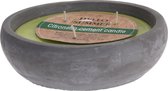 Homestyle Citronella Kaars In Cementen Pot - Branders - 20x20x7 cm Groen
