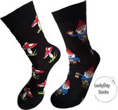Verjaardag cadeautje voor hem en haar - Kabouter sokken Mismatch - Kabouter sokken - Leuke sokken - Vrolijke sokken - Luckyday Socks - Sokken met tekst - Aparte Sokken - Socks waar