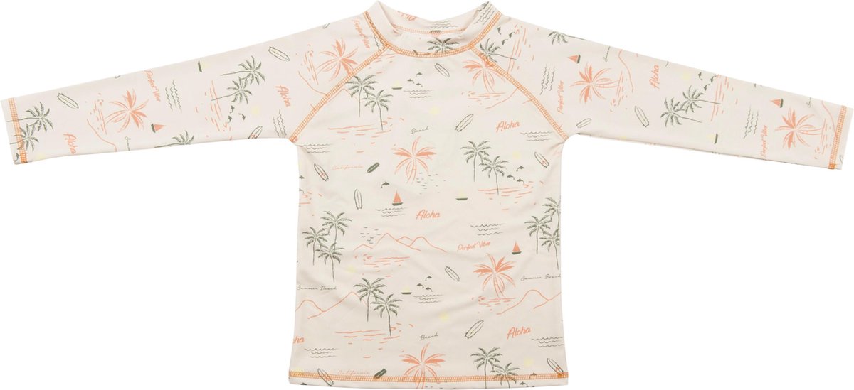 Ducksday - Zwemshirt - UV beschermend - lange mouw - UPF50+ - unisex - Waikiki - 14 jaar
