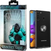 Hoesje met handige Ring Houder - Back Cover TPU Samsung A21