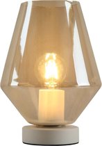 Olucia Mavis - Design Tafellamp - Glas/Metaal - Wit;Amber