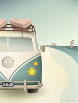 Vissevasse Poster Vw Camper 50x70cm