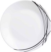 Domitille Dessertbord - Zwart - Ø 18 cm