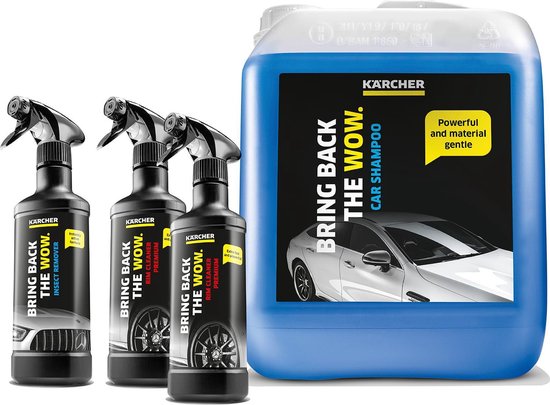 Kärcher Auto Reinigingsset – Autoshampoo, 5L – Velgenreiniger 2x -  Insectenverwijderaar | bol.com