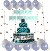 Verjaardag Versiering - Ballonnen Verjaardag - Slingers Verjaardag - Happy Birthday Slinger - Happy Birthday Ballonnen - Fienosa