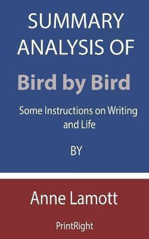 Summary Analysis Of Bird by Bird 9798676053581 Printright Boeken